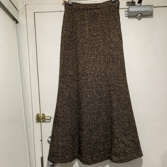 VINTAGE LINDZON MAXI TWEED SKIRTS SIZE 11 - Picture 2 of 8